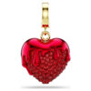 Pingente Idyllia de corte redondo, coração, vermelho, banhado a ouro Pingente Idyllia de corte redondo, coração, vermelho, banhado a ouro