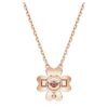 Pingente Idyllia Trevo, Branco, com banho em tom de ouro rosa Pingente Idyllia Trevo, Branco, com banho em tom de ouro rosa