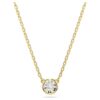 Pingente Imber de corte redondo, branco, banhado a ouro Pingente Imber de corte redondo, branco, banhado a ouro