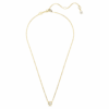 Pingente Imber de corte redondo, branco, banhado a ouro Pingente Imber de corte redondo, branco, banhado a ouro