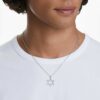 Pingente Insigne de corte redondo, estrela, branco, banhado a ródio Pingente Insigne de corte redondo, estrela, branco, banhado a ródio