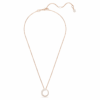 Pingente Matrix com pérola de cristal, corte redondo, branco, banhado a ouro rosa Pingente Matrix com pérola de cristal, corte redondo, branco, banhado a ouro rosa