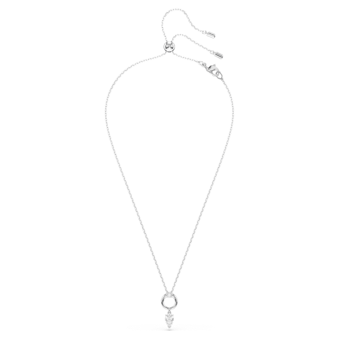 Pingente Mesmera com corte em pêra, branco, banhado a ródio Pingente Mesmera com corte em pêra, branco, banhado a ródio