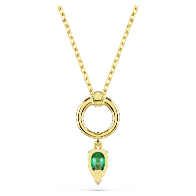 Pingente Mesmera com cortes mistos, verde, banhado a ouro Pingente Mesmera com cortes mistos, verde, banhado a ouro