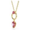 Pingente Mesmera com cortes mistos, vermelho, banhado a dourado Pingente Mesmera com cortes mistos, vermelho, banhado a dourado