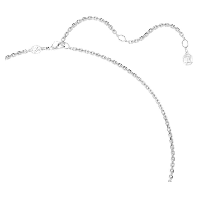 Pingente Millenia com corte octogonal, branco, banhado a ródio Pingente Millenia com corte octogonal, branco, banhado a ródio