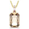 Pingente Millenia com corte octogonal, cor caramelo, banhado a ouro Pingente Millenia com corte octogonal, cor caramelo, banhado a ouro