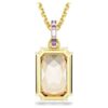 Pingente Millenia com corte octogonal, cor caramelo, banhado a ouro Pingente Millenia com corte octogonal, cor caramelo, banhado a ouro