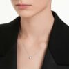 Pingente octogonal com diamantes cultivados em laboratório, 0,5 Ct no total, forma octogonal, ouro branco de 14K Pingente octogonal com diamantes cultivados em laboratório, 0,5 Ct no total, forma octogonal, ouro branco de 14K
