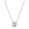 Pingente octogonal com diamantes cultivados em laboratório, 0,5 Ct no total, forma octogonal, ouro branco de 14K Pingente octogonal com diamantes cultivados em laboratório, 0,5 Ct no total, forma octogonal, ouro branco de 14K