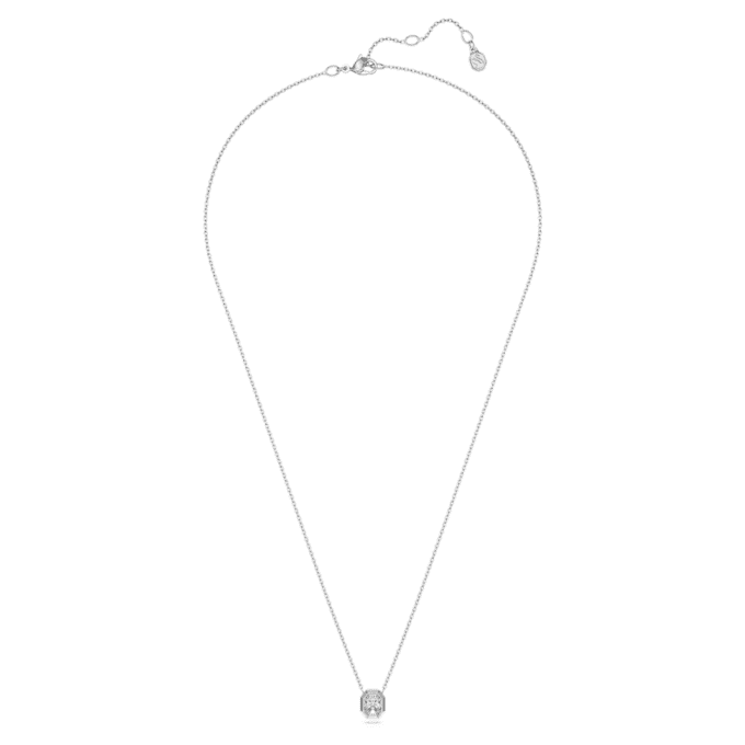 Pingente octogonal com diamantes cultivados em laboratório, 0,5 Ct no total, forma octogonal, ouro branco de 14K Pingente octogonal com diamantes cultivados em laboratório, 0,5 Ct no total, forma octogonal, ouro branco de 14K