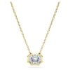 Pingente octogonal com diamantes cultivados em laboratório, 1,0 ct no total, forma octogonal, ouro amarelo de 14K Pingente octogonal com diamantes cultivados em laboratório, 1,0 ct no total, forma octogonal, ouro amarelo de 14K