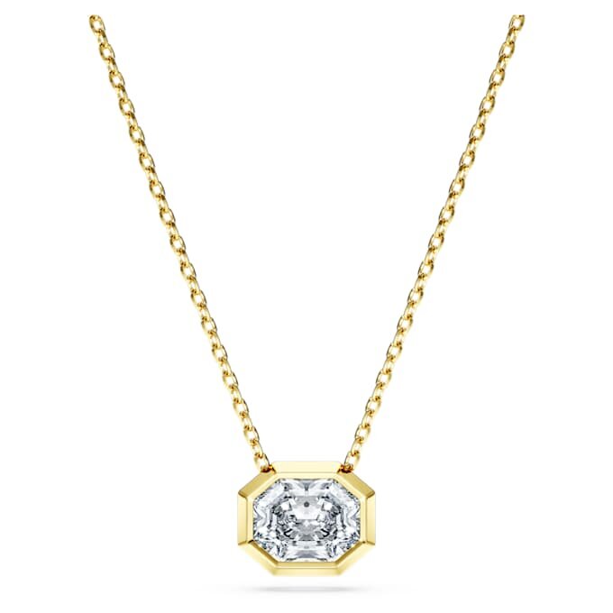 Pingente octogonal com diamantes cultivados em laboratório, 1,0 ct no total, forma octogonal, ouro amarelo de 14K Pingente octogonal com diamantes cultivados em laboratório, 1,0 ct no total, forma octogonal, ouro amarelo de 14K