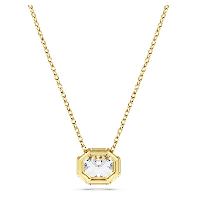 Pingente octogonal com diamantes cultivados em laboratório, 1,0 ct no total, forma octogonal, ouro amarelo de 14K Pingente octogonal com diamantes cultivados em laboratório, 1,0 ct no total, forma octogonal, ouro amarelo de 14K