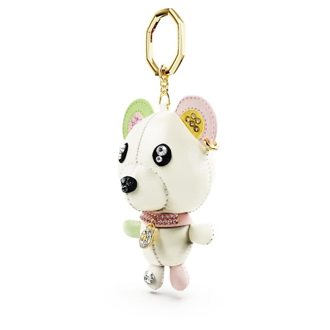 Pingente para mala em forma de ursinho, multicolorido, banhado a ouro Pingente para mala em forma de ursinho, multicolorido, banhado a ouro