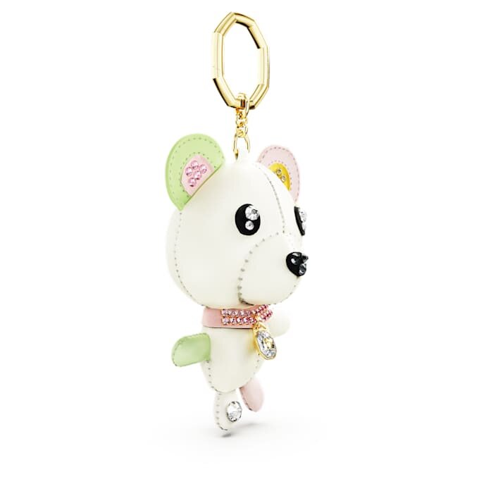 Pingente para mala em forma de ursinho, multicolorido, banhado a ouro Pingente para mala em forma de ursinho, multicolorido, banhado a ouro