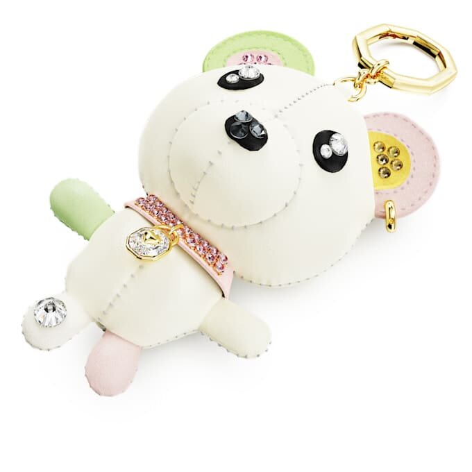 Pingente para mala em forma de ursinho, multicolorido, banhado a ouro Pingente para mala em forma de ursinho, multicolorido, banhado a ouro