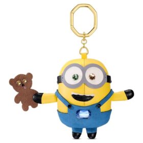 Pingente para mala Minions multicolorido, banhado a ouro