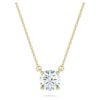 Pingente Solitário Eternity com diamantes cultivados em laboratório, 1 Ct Tw, forma redonda, ouro amarelo de 14K Pingente Solitário Eternity com diamantes cultivados em laboratório, 1 Ct Tw, forma redonda, ouro amarelo de 14K