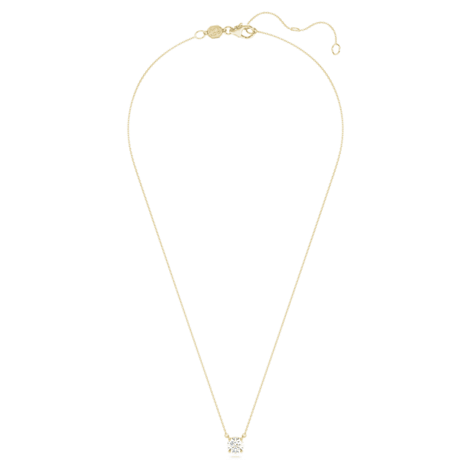 Pingente Solitário Eternity com diamantes cultivados em laboratório, 1 Ct Tw, forma redonda, ouro amarelo de 14K Pingente Solitário Eternity com diamantes cultivados em laboratório, 1 Ct Tw, forma redonda, ouro amarelo de 14K