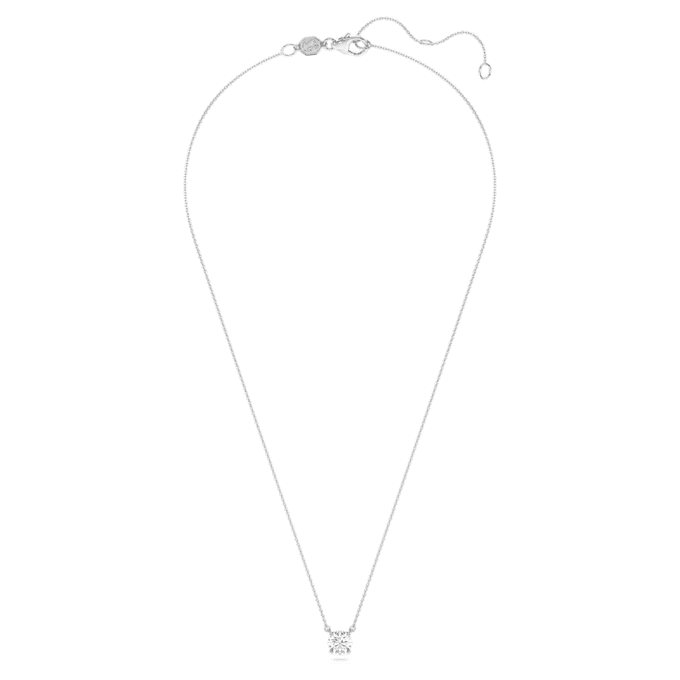 Pingente Solitário Eternity com diamantes cultivados em laboratório, 1 Ct Tw, forma redonda, ouro branco de 14K Pingente Solitário Eternity com diamantes cultivados em laboratório, 1 Ct Tw, forma redonda, ouro branco de 14K