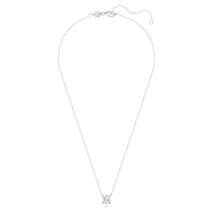 Pingente Solitário Eternity com diamantes cultivados em laboratório, 2 Ct Tw, forma redonda, ouro branco de 14K Pingente Solitário Eternity com diamantes cultivados em laboratório, 2 Ct Tw, forma redonda, ouro branco de 14K