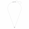 Pingente Solitário Eternity Halo com diamantes cultivados em laboratório, 0,23 ct no total, forma redonda, prata esterlina Pingente Solitário Eternity Halo com diamantes cultivados em laboratório, 0,23 ct no total, forma redonda, prata esterlina