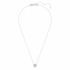 Pingente Solitário Eternity Halo com diamantes cultivados em laboratório, 0,59 Ct no total, forma redonda, ouro branco de 14K Pingente Solitário Eternity Halo com diamantes cultivados em laboratório, 0,59 Ct no total, forma redonda, ouro branco de 14K