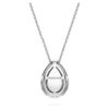 Pingente Solitário Eternity Halo com Diamantes Cultivados em Laboratório, 1 Ct Tw, Forma de Pêra, Ouro Branco de 14K Pingente Solitário Eternity Halo com Diamantes Cultivados em Laboratório, 1 Ct Tw, Forma de Pêra, Ouro Branco de 14K