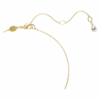Pingente Stilla Attract, corte redondo, branco, banhado a dourado