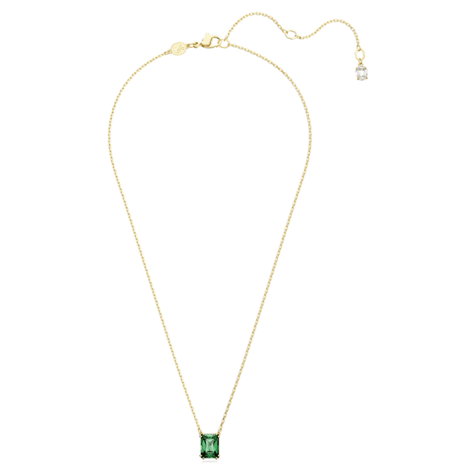 Pingente Stilla de corte retangular, verde, banhado a ouro Pingente Stilla de corte retangular, verde, banhado a ouro