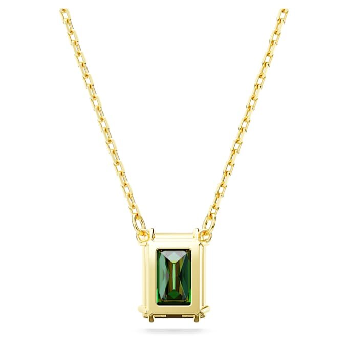 Pingente Stilla de corte retangular, verde, banhado a ouro Pingente Stilla de corte retangular, verde, banhado a ouro