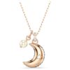 Pingente Sublima com pérola de cristal, lua, multicolorido, banhado a ouro rosa Pingente Sublima com pérola de cristal, lua, multicolorido, banhado a ouro rosa