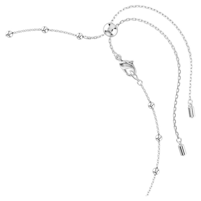 Pingente Una Angelic com corte redondo, motivos em ambos os lados, branco, banhado a ródio Pingente Una Angelic com corte redondo, motivos em ambos os lados, branco, banhado a ródio