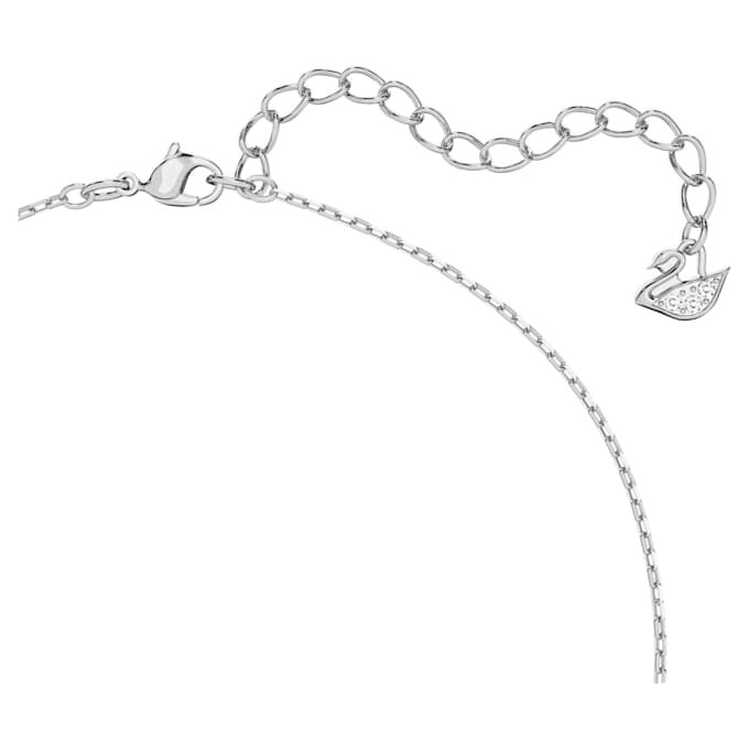 Pingente Una com corte octogonal, branco, banhado a ródio Pingente Una com corte octogonal, branco, banhado a ródio