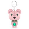 Porta-chaves com ícone de urso, multicolorido, aço inoxidável Porta-chaves com ícone de urso, multicolorido, aço inoxidável