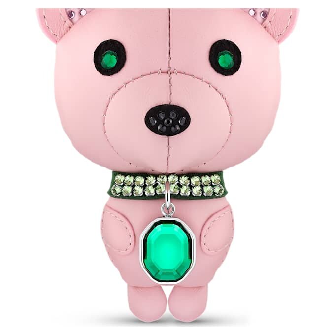 Porta-chaves com ícone de urso, multicolorido, aço inoxidável Porta-chaves com ícone de urso, multicolorido, aço inoxidável