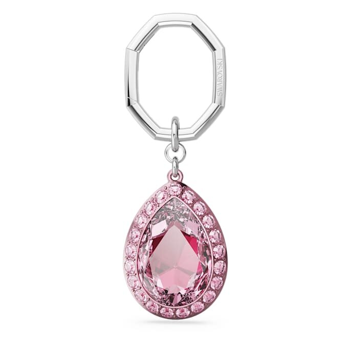 Porta-chaves com corte em pêra, rosa Porta-chaves com corte em pêra, rosa