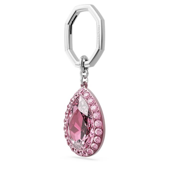 Porta-chaves com corte em pêra, rosa Porta-chaves com corte em pêra, rosa