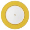 Prato de jantar Signum em porcelana, amarelo Prato de jantar Signum em porcelana, amarelo