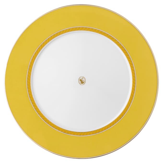 Prato de jantar Signum em porcelana, amarelo Prato de jantar Signum em porcelana, amarelo