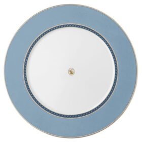 Prato de jantar Signum em porcelana, azul