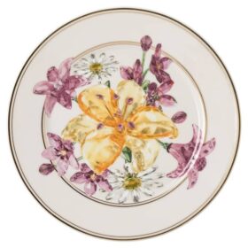 Prato de pão Idyllia em porcelana, com motivo «Crystal Print», «Bouquet», multicolorido