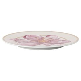 Prato de pão Idyllia em porcelana, com motivo em cristal, lírio, roxo Prato de pão Idyllia em porcelana, com motivo em cristal, lírio, roxo