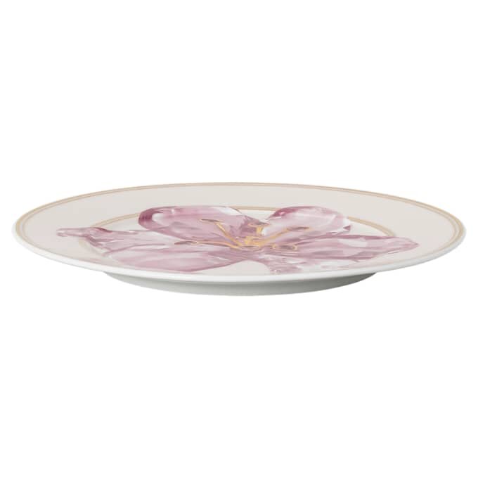Prato de pão Idyllia em porcelana, com motivo em cristal, lírio, roxo Prato de pão Idyllia em porcelana, com motivo em cristal, lírio, roxo