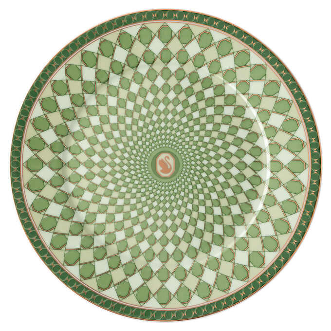 Prato de pão Signum em porcelana, verde Prato de pão Signum em porcelana, verde