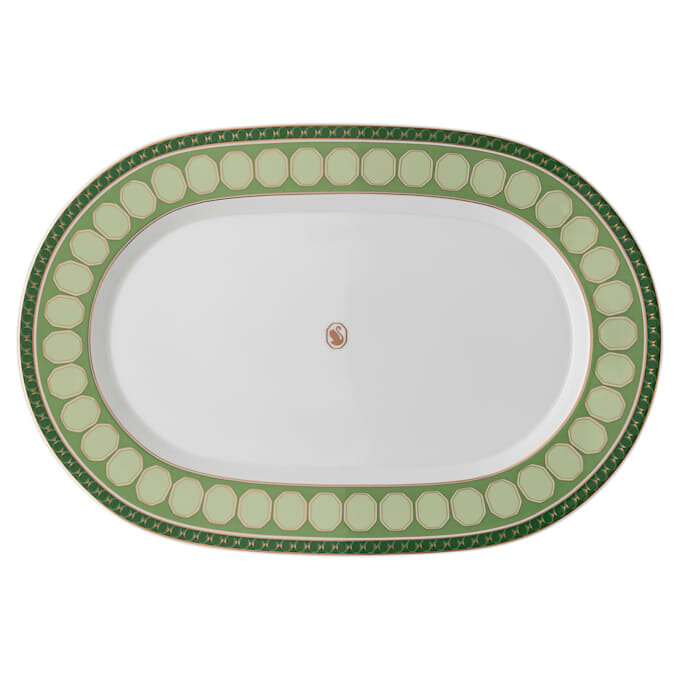 Prato de Porcelana Signum, Grande, Verde Prato de Porcelana Signum, Grande, Verde