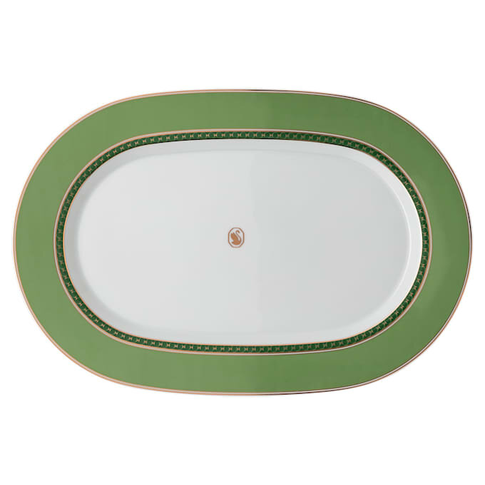 Prato de Porcelana Signum, Pequeno, Verde Prato de Porcelana Signum, Pequeno, Verde