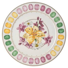 Prato de serviço Idyllia em porcelana, com motivo «Crystal Print», «Bouquet», multicolorido