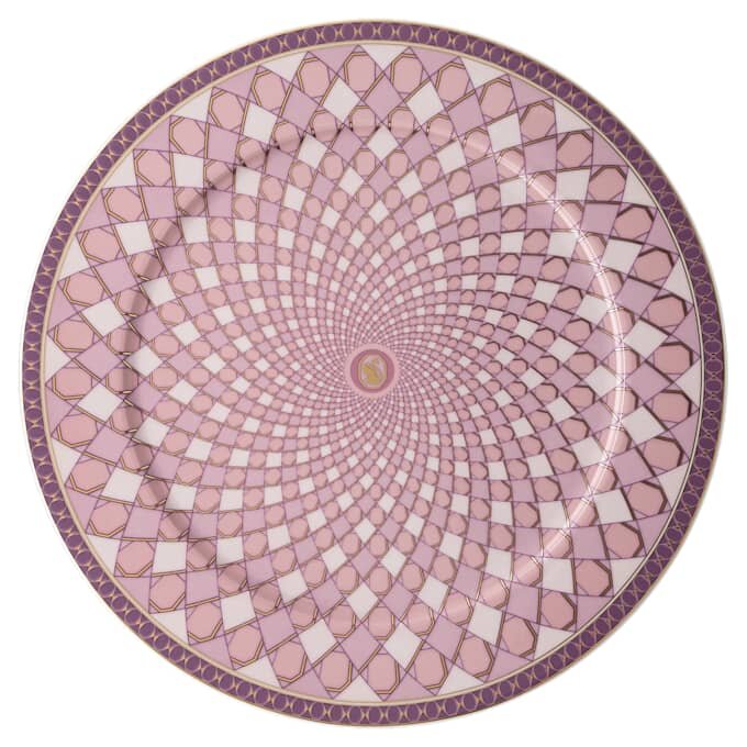 Prato de serviço Signum em porcelana, grande, rosa Prato de serviço Signum em porcelana, grande, rosa
